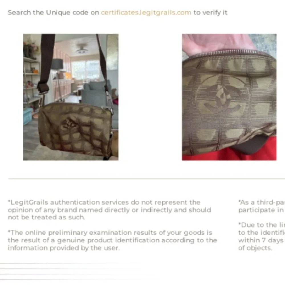 Chanel New Travel Line Mini Roll or Barrel Bag in a khaki or olive green color